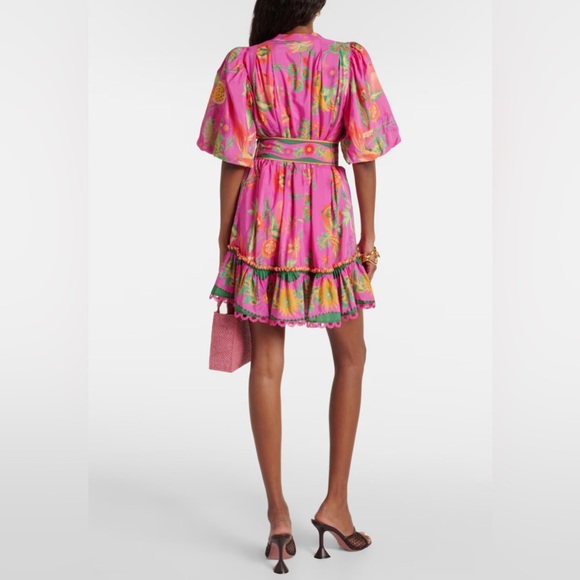 NWT FARM Rio Pink Delicate Fruit Garden Mini Dress, Size L - Picture 10 of 16